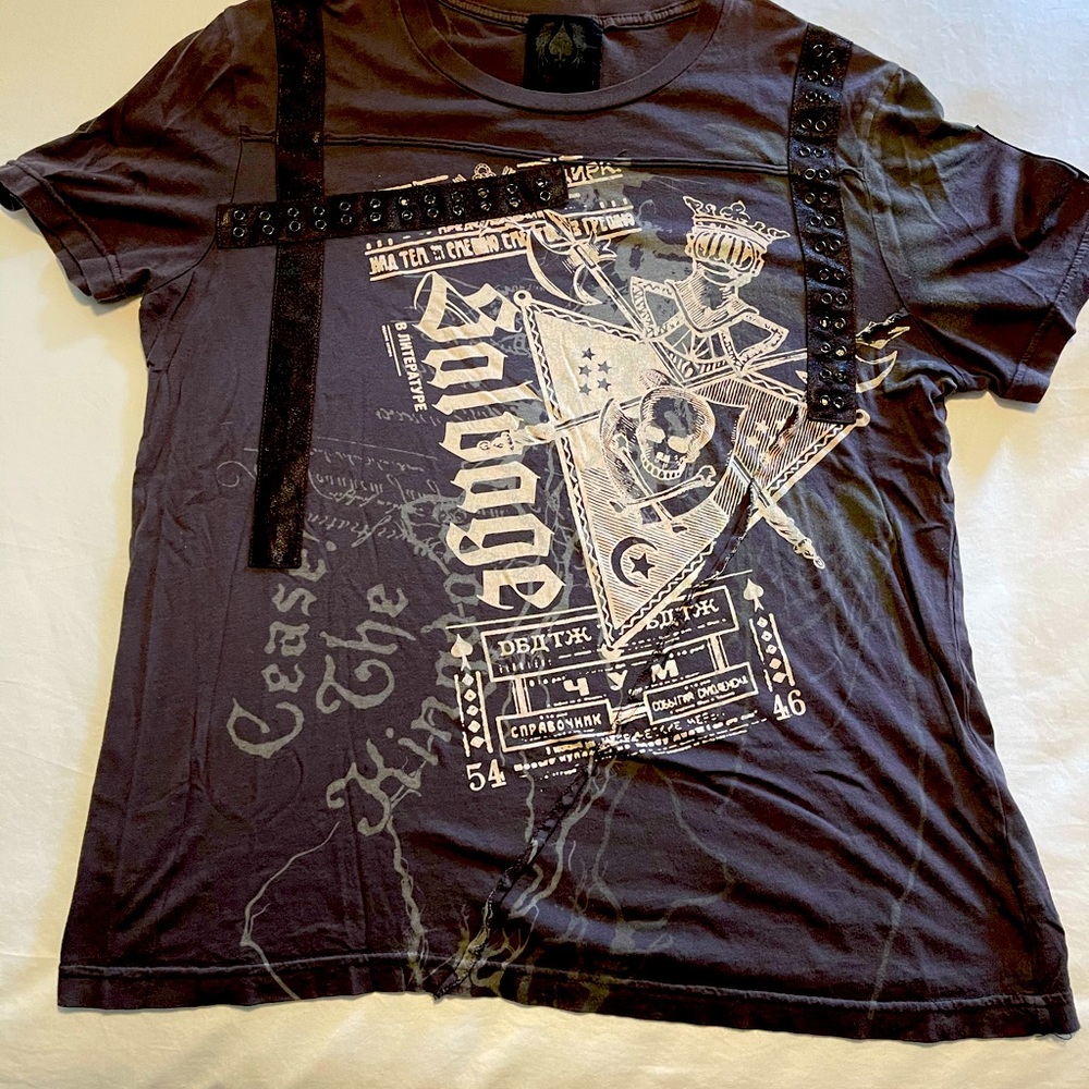Men’s Salvage Graphic T-shirt (dark brown)